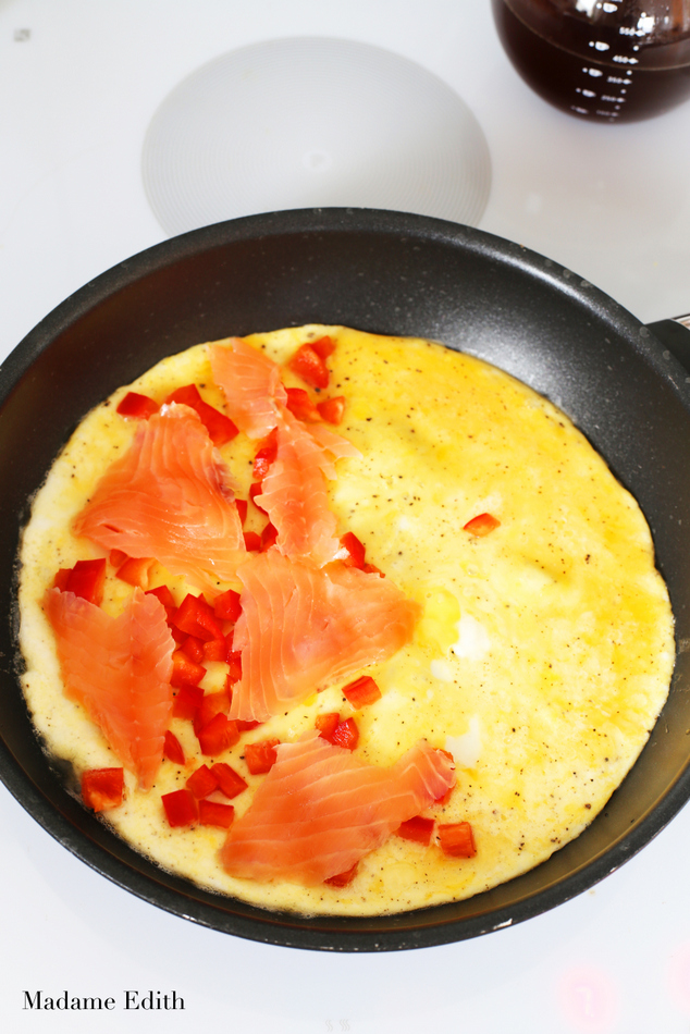omlet z łososiem 6