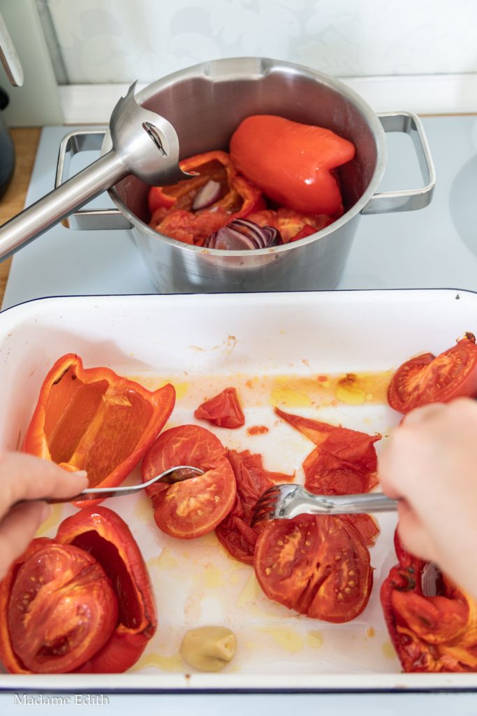 Krem z papryki i pomidorów