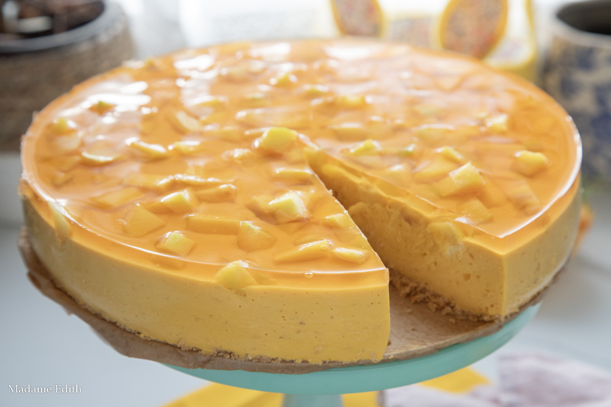 Sernik mango na zimno – 1kg mango w środku!